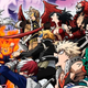 Promo poster for My Hero Academia season 6, featuring the series' main characters.